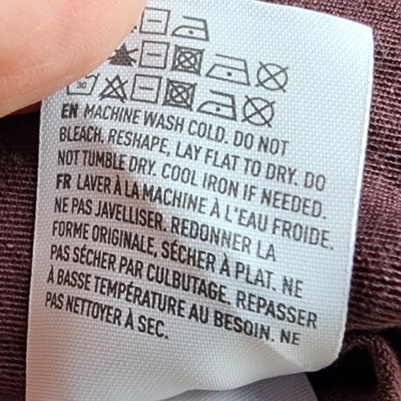 American Eagle Outfitters Purple "Boyfriend Fit" Button Down Shirt Size Medium - Picture 10 of 16